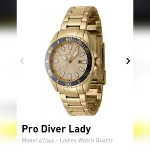 Invicta Pro Diver Lady Gold Watch